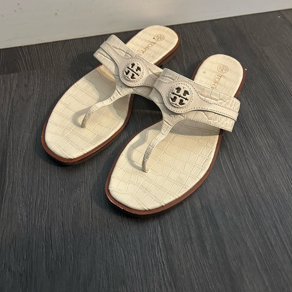 Tory Burch Cream Sandals
